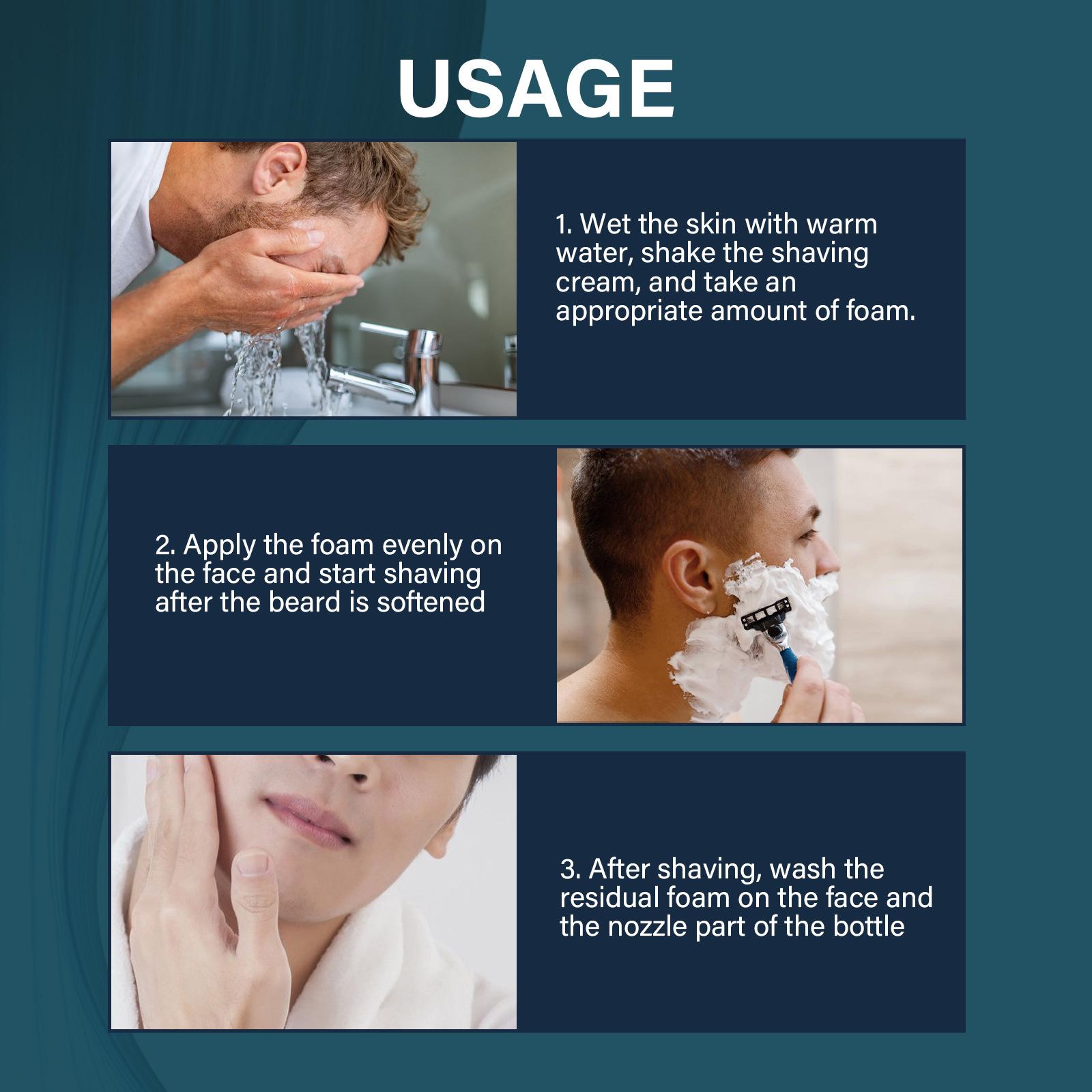 Men'S Grooming Gel - Soothing Shaving Foam for Men Slick