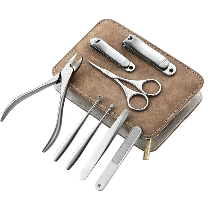 Mens Grooming Tools - 8/12pcs Professional Manicure Kit Stainless Steel