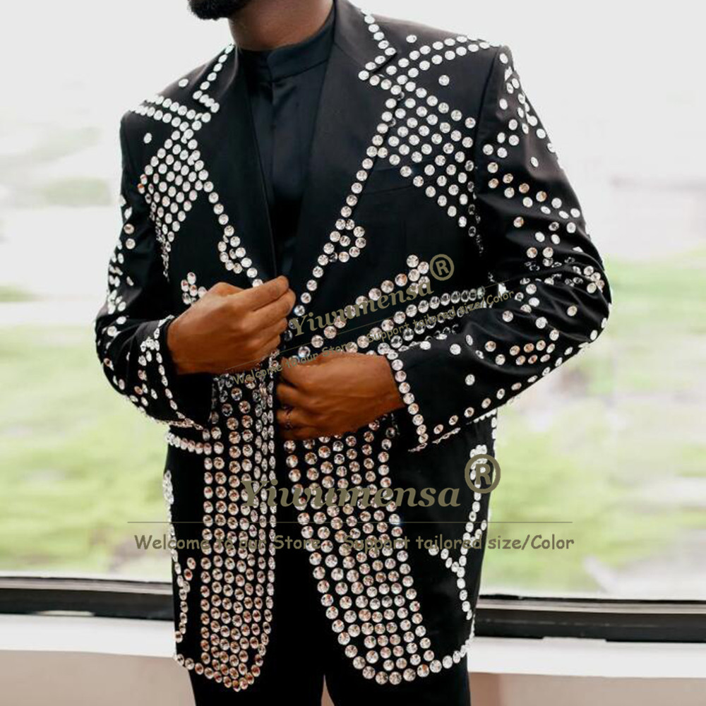 Mens Grooming Tools - Heavy Beaded Stones Suits Men For
