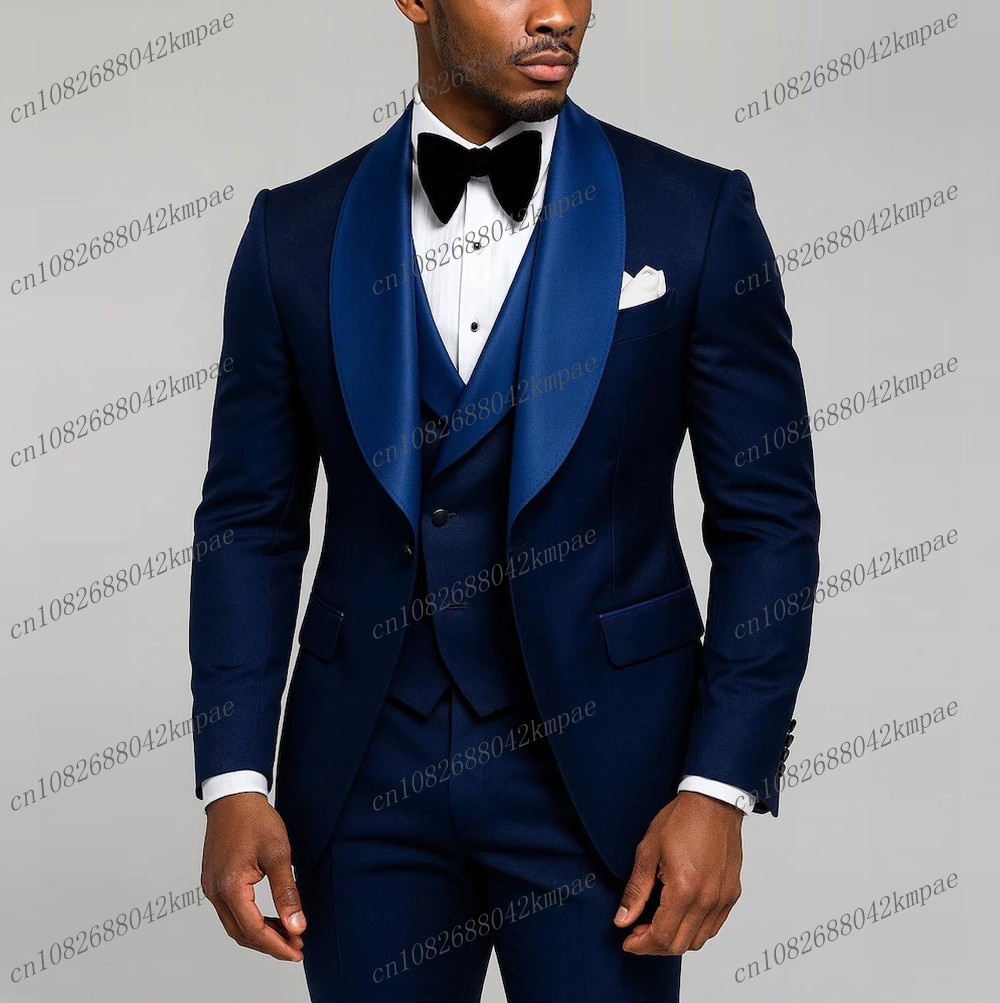 New Navy Blue Formal Men Suit  - Mens Grooming Tools recension och pris