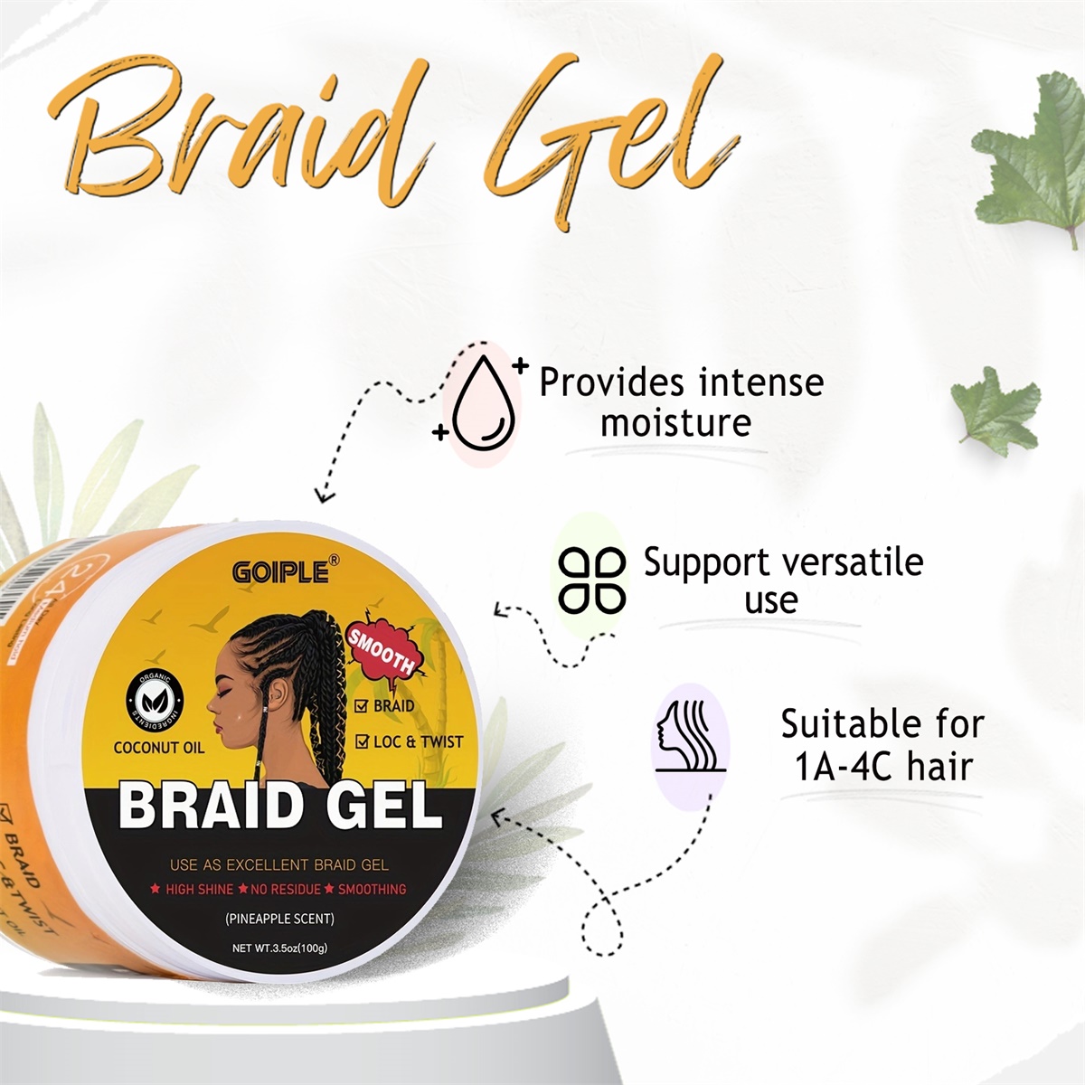 Braiding Gel High-Shine Clean  - Men'S Grooming Gel recension och pris