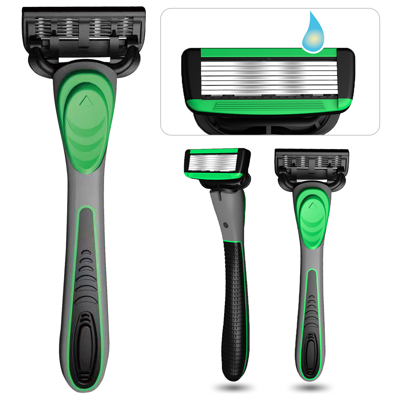Men's 7-Layer Manual Razor Sha - Men'S Grooming Gel recension och pris