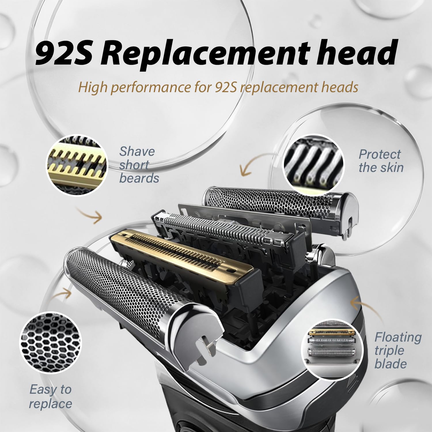 New 92S Replacement Foil Head  - Men'S Grooming Trimmer recension och pris