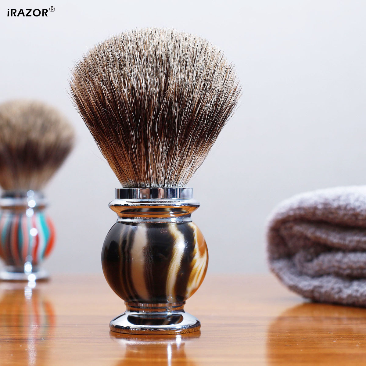 iRAZOR Silvertip Shaving Brush - Men'S Grooming Organizer recension och pris