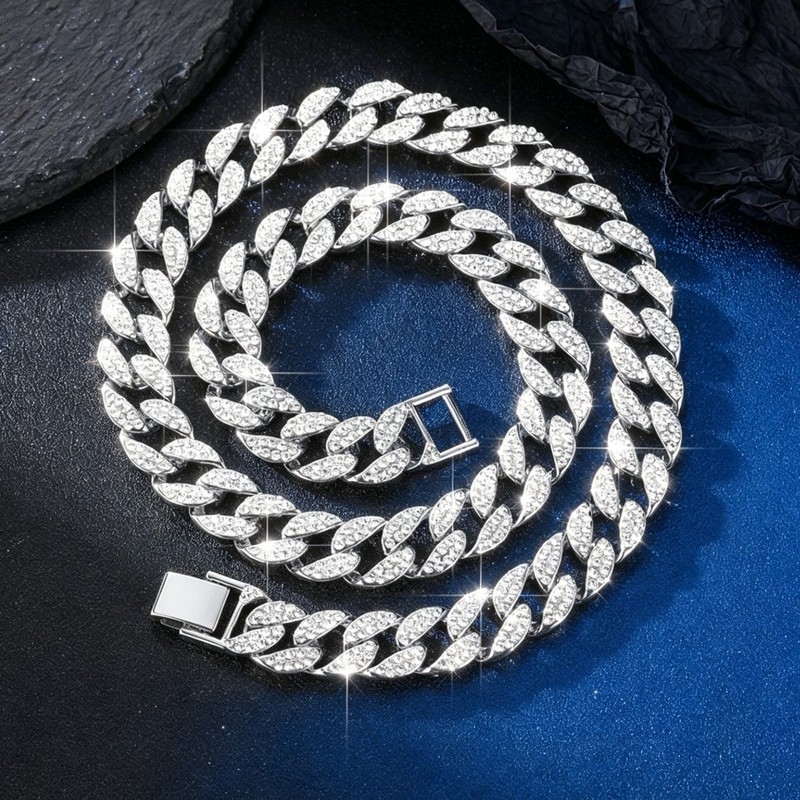 Alloy Round Gold Hip-Hop Neckl - Men'S Grooming House recension och pris