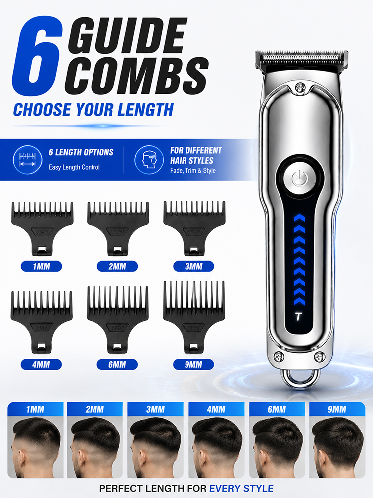 Men Hair Clipper T-Blade Cordl - Men'S Grooming Trimmer recension och pris