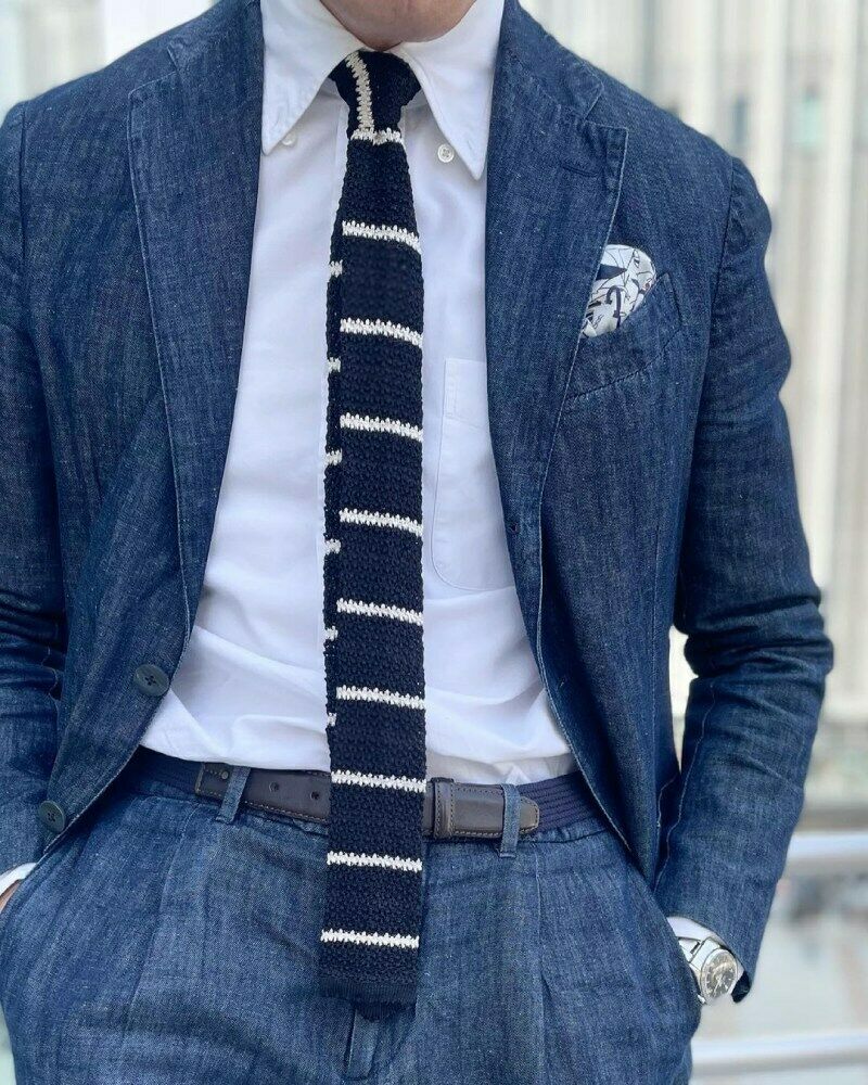 Denim Men Suits Tailor-Made 2  - Men'S Grooming Daily recension och pris