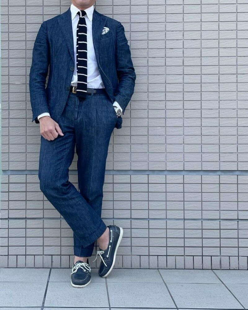Denim Men Suits Tailor-Made 2  - Men'S Grooming Daily recension och pris