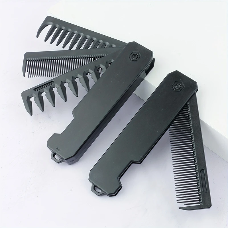 3-in-1 Folding Beard Comb for  - Men'S Grooming Organizer recension och pris