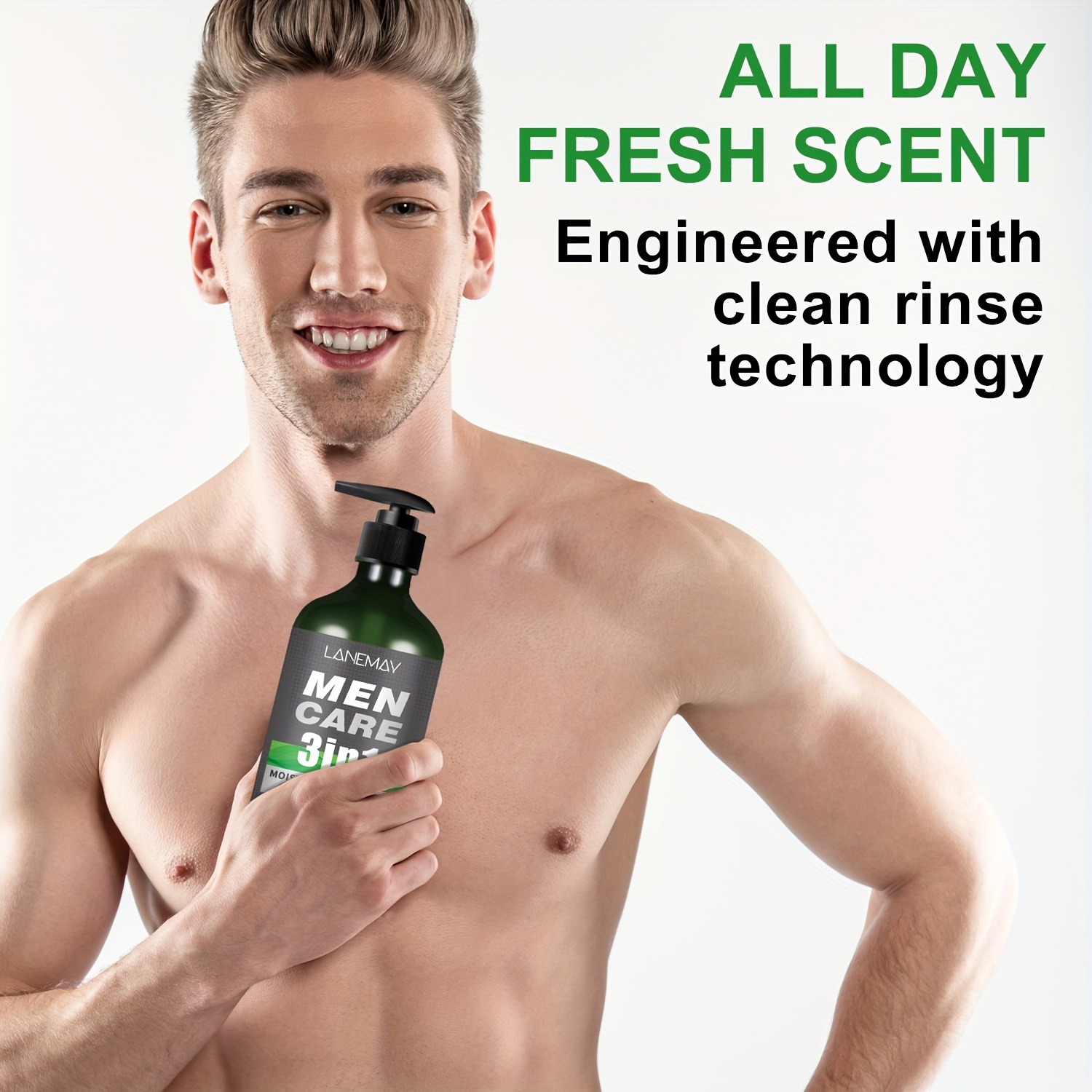 Men 3-in-1 Body,Hair and Face  - Men'S Grooming Gel recension och pris