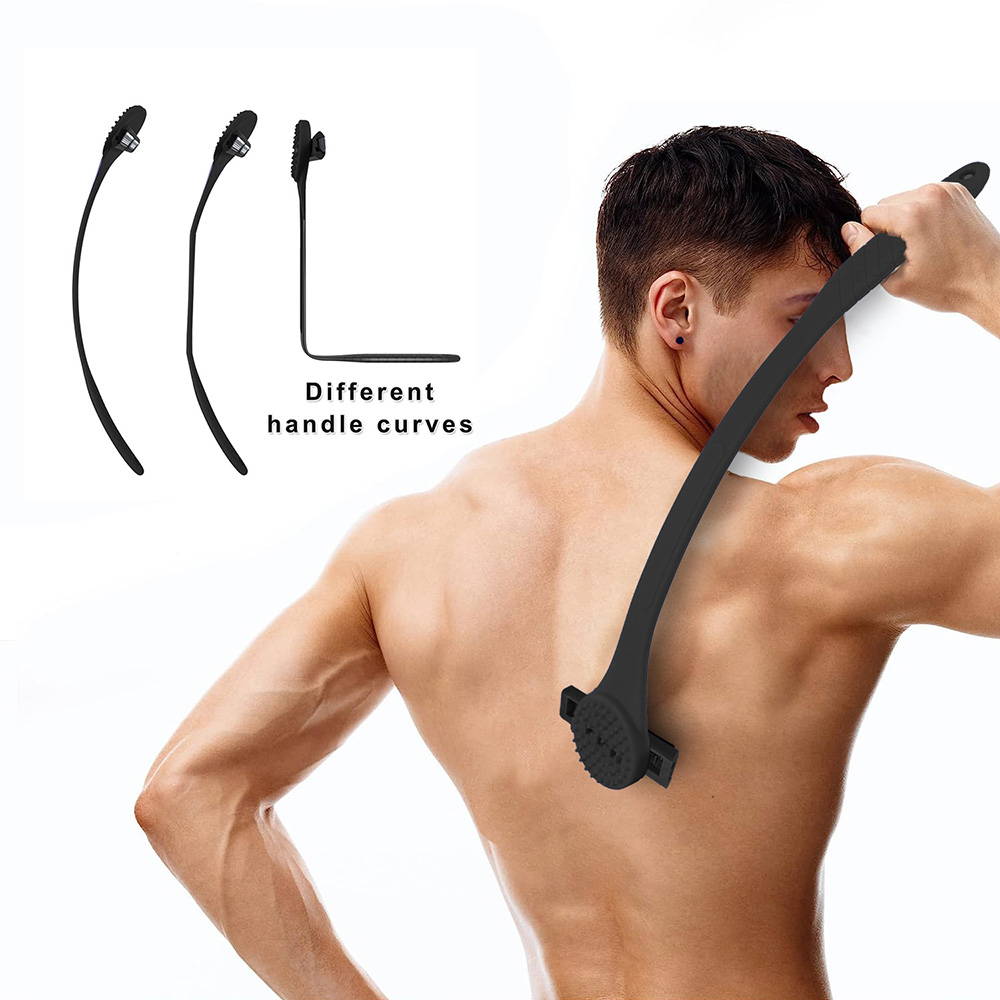 Men's 2-in-1 Silicone Back Sha - Men'S Grooming Gel recension och pris