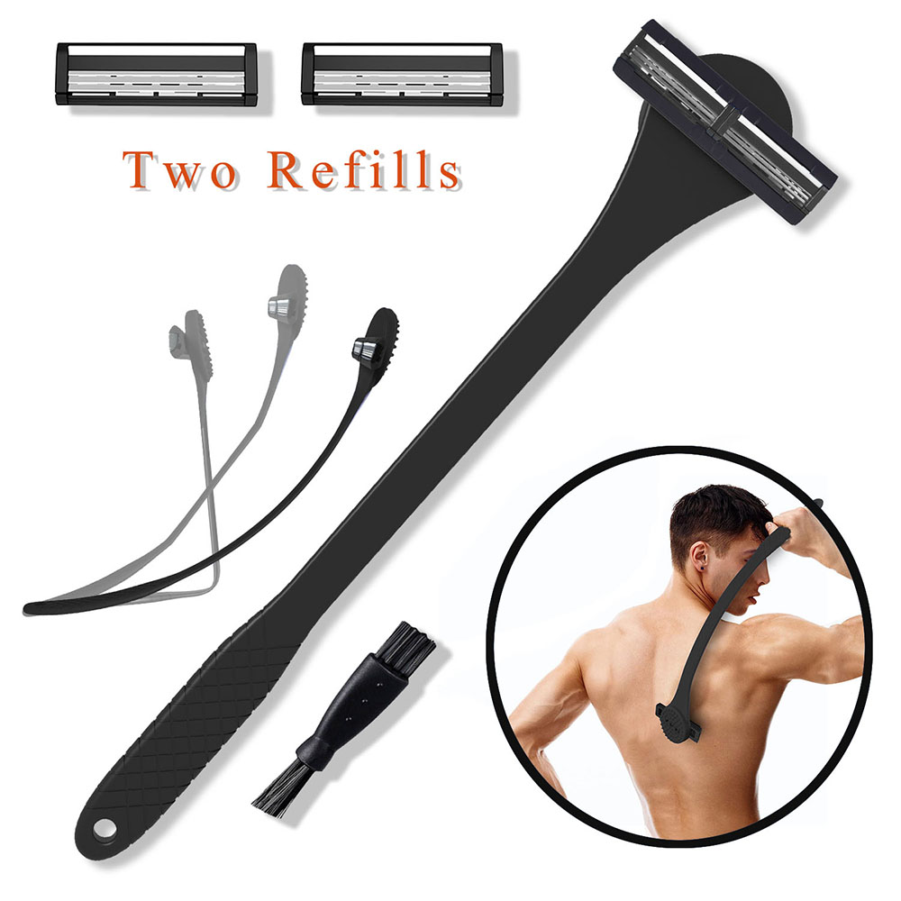 Men's 2-in-1 Silicone Back Sha - Men'S Grooming Gel recension och pris