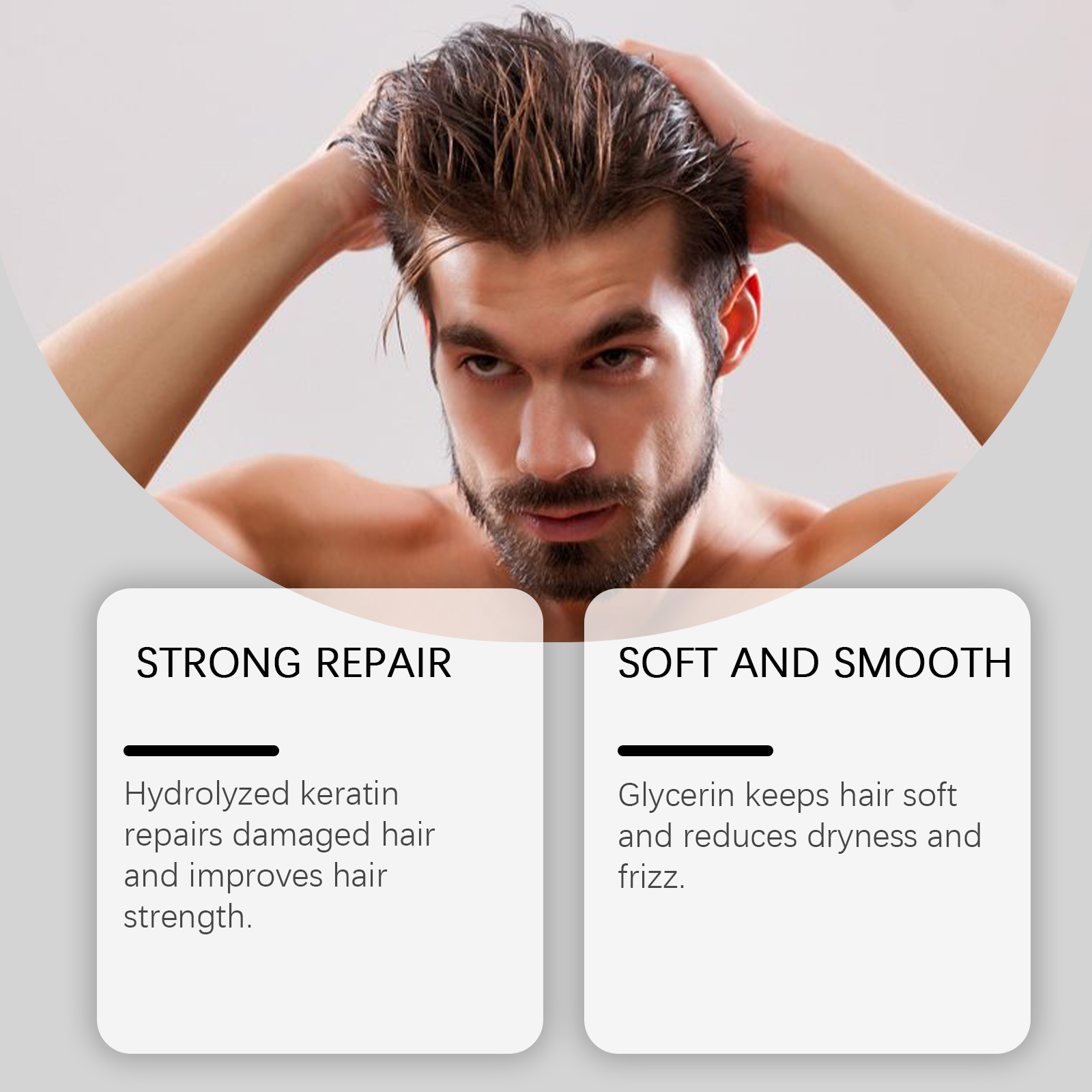 Keratin Hair Styling Cream Str - Men'S Grooming Gel recension och pris